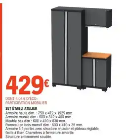 E.Leclerc Brico Set établi atelier offre