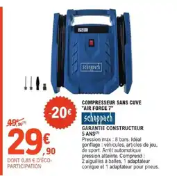 E.Leclerc Brico SCHEPPACH Compresseur sans cuve air force 7 offre