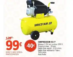 E.Leclerc Brico Compresseur offre