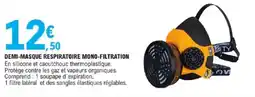 E.Leclerc Brico Demi-masque respiratoire mono-filtration offre