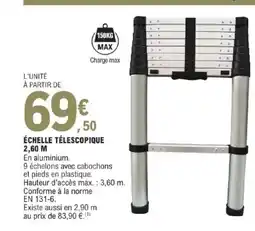E.Leclerc Brico Échelle télescopique offre
