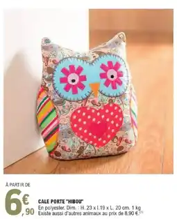 E.Leclerc Brico Cale porte hibou offre