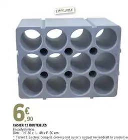 E.Leclerc Brico Casier 12 bouteilles offre