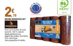 E.Leclerc Brico WOODSTOCK Buches densifiees x5 offre