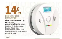 E.Leclerc Brico Détecteur de monoxyde offre