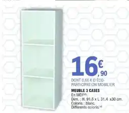 E.Leclerc Brico Meuble 3 cases offre
