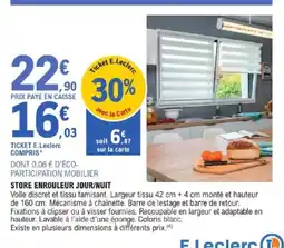 E.Leclerc Brico Store enrouleur jour/nuit offre