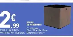 E.Leclerc Brico Panier de rangement offre