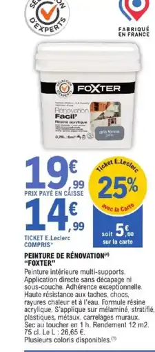 E.Leclerc Brico FOXTER Peinture de rénovation offre