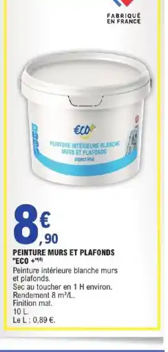 E.Leclerc Brico ECO + Peinture murs et plafonds offre