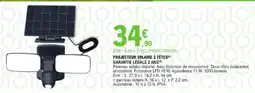 E.Leclerc Brico Projecteur solaire 2 têtes offre