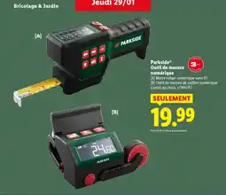 Lidl PARKSIDE Outil de mesure numérique offre