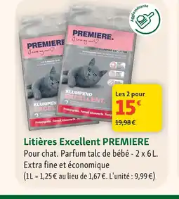 Maxi Zoo PREMIERE Litières Excellent offre