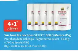 Maxi Zoo SELECT GOLD Sur tous les pochons Medica offre