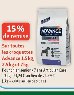 Maxi Zoo ADVANCE Sur toutes les croquettes offre