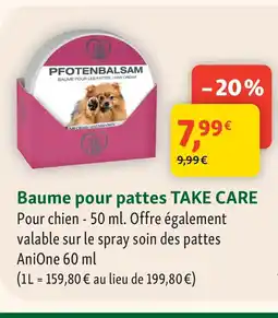 Maxi Zoo Baume pour pattes offre