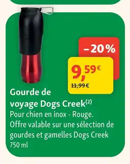 Maxi Zoo Gourde de voyage Dogs Creek offre