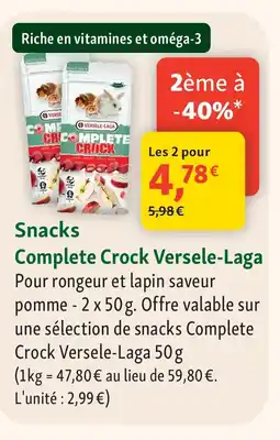 Maxi Zoo Snacks Complete Crock Versele-Laga offre