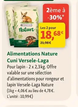 Maxi Zoo Alimentations Nature Cuni Versele-Laga offre