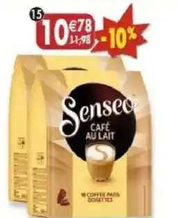 Maximo Lot de 2 paquets de 16 dosettes Senseo café au lait offre