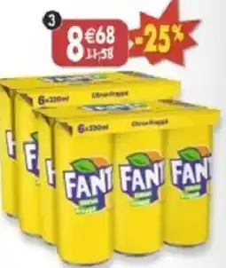 Maximo Lot de 2 packs de 6 boîtes de fanta citron offre