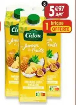 Maximo Lot de 2 briques de nectar ananas coco passion sans sucres ajoutés offre