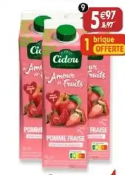Maximo Lot de 2 briques de nectar pomme-fraise sans sucres ajoutés offre