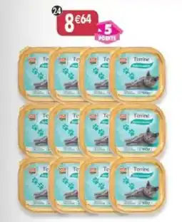 Maximo Lot de 12 barquettes terrine avec morceaux pour chat offre