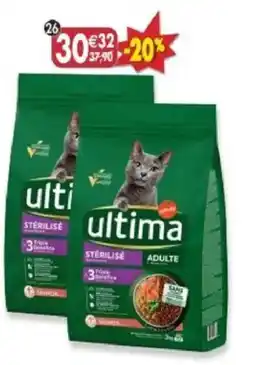 Maximo Lot de 2 sacs de croquettes ultima chat stérilisé offre