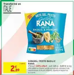 Intermarché Hyper GIRASOLI PESTO BASILIC RANA offre