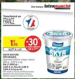 Intermarché Hyper SKYR NATURE PÂTURAGES offre