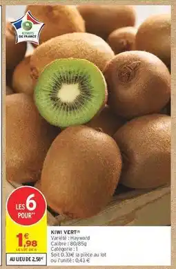 Intermarché Kiwi Vert offre