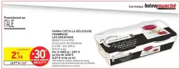 Intermarché Hyper PANNA COTTA LA DÉLICIEUSE FRAMBOISE LES CRÉATIONS offre