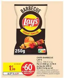 Intermarché Hyper Chips Barbecue Lay's offre
