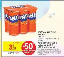 Intermarché Hyper Boisson gazeuse orange Fanta offre