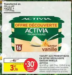 Intermarché ACTIVIA Probiotiques offre