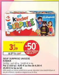 Intermarché Hyper KINDER Surprise offre