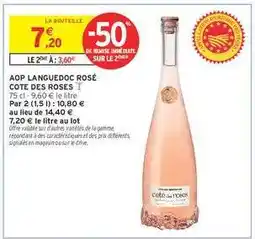 Intermarché AOP Languedoc Rosé 'Cote des Roses' offre
