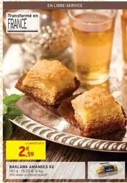 Intermarché BAKLAWA AMANDES X2 offre