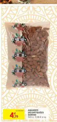 Intermarché AMANDES DÉCORTIQUÉES DOMINO offre