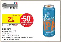 Intermarché Express La goudale bière ipa offre
