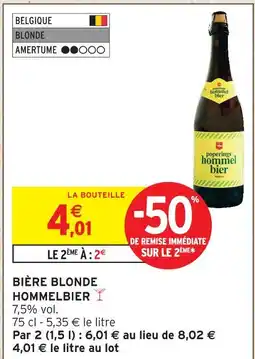 Intermarché Express Poperinges hommelbier bière blonde offre