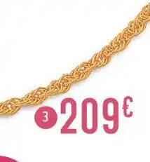 E.Leclerc Bracelet maille singapour offre