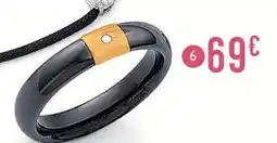 E.Leclerc Bague céramique noire et oxyde de zirconium offre
