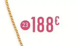 E.Leclerc Chaîne maille vénitienne diamantée offre