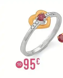 E.Leclerc Bague rhodolite et oxydes de zirconium offre