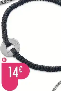 E.Leclerc Bracelet en acier et cordon offre