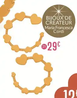 E.Leclerc Maria fransesca cordi boucles en acier doré offre