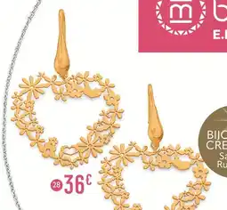 E.Leclerc Boucles en argent doré offre