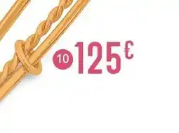 E.Leclerc Bracelet joncs en plaqué or, doré à l’or fin offre